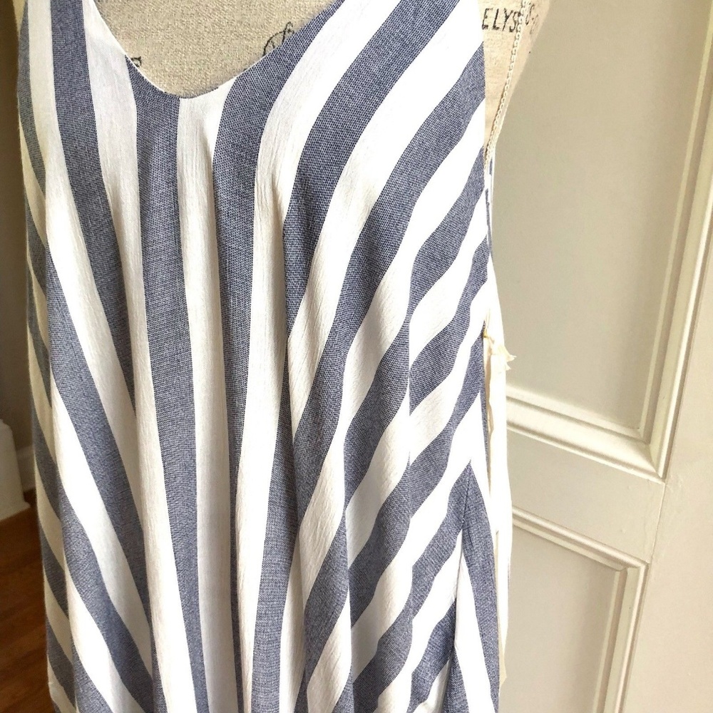 Harem Maxi Dress in Stripe With Pockets S M L - Picture 7 of 8
